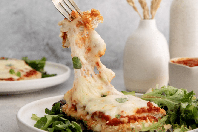 Weeknight Baked Chicken Parmesan from Kat Ashmore